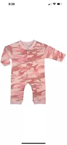 67059 Rothco Pink Baby Long Sleeve Jumpsuit 9-12 Months - Picture 1 of 2