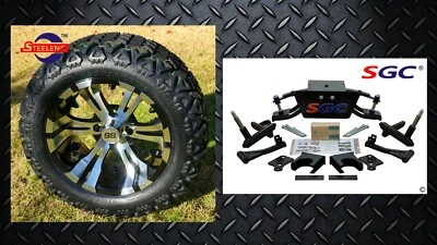Club Car DS Golf Cart 6" A-Arm Lift Kit + 14" Wheels and 23" AT Tires 1982-2003 Foto 1 de 4