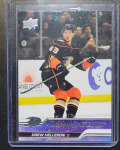 2023-24 upper deck series 1 young guns Drew Helleson Anaheim Ducks #220 RC