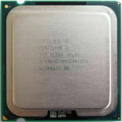 Intel Pentium D 945 3.4 GHz Socket Lga 775 PD945 CPU Processor 800MHz 95W - Image 1 of 4