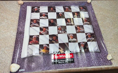 NASCAR poster 26X28 WINSTON CHARLOTTE MOTOR SPEEDWAY MAY 22 1993 RACERS - Image 1 of 4