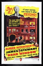 REAR WINDOW ✯ CineMasterpieces ORIGINAL ALFRED HITCHCOCK MOVIE POSTER 1962R