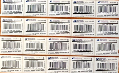 100 Pitney Bowes Label 888 Tracking Number stickers for USPS Ground Advantage - Image 1 of 2