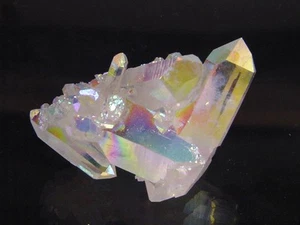 BUTW Angel Aura Fume Plated Natural Quartz Healing Crystal Cluster Reiki 8368K - Picture 1 of 2