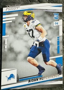 Aidan Hutchinson 2022 Panini Prestige Rookie Card RC #312 Detroit Lions - Picture 1 of 2