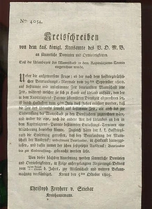 Circular 1803 from Krems 11/9/14 - Picture 1 of 1