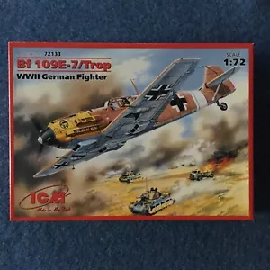1/72 ICM Bf 109E-7/Trop (72133) Model Kit - Picture 1 of 13