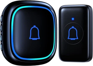Wireless Doorbell IP66 Waterproof 115Db, 56 Chimes, 1000Ft Range, Battery Kit - Picture 1 of 12