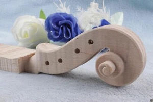 4 String Violin Neck 4/4 Flame maple Full size violin parts High quality 1 PCS - Picture 1 of 7