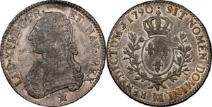 Louis XVI - Ecu 1790 Marseille - NGC AU58 - Picture 1 of 1