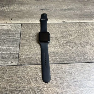 Apple Watch Sport 1 Gen 7000 Series Smartwatch Black Strap 42mm Aluminum Case - Picture 1 of 7