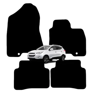For Hyundai Tucson 2015 to 2020 Tailored Black Car Floor Mats Carpets 4pc Set - Picture 1 of 9