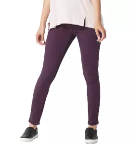 H by Halston 4 Regular Premier Denim Overdye Ankle Jeans Royal Garnet - Picture 1 of 8