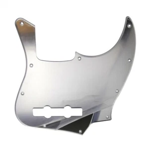 Nuovo Pickguard JAZZ BASS - Argento - Effetto Specchio - Acrilico - - Foto 1 di 5