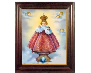 THE INFANT OF PRAGUE DEPICTING CHILD JESUS CATHOLIC CHRISTIAN FRAMED PICTURE 009 - Picture 1 of 1