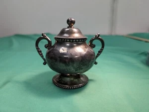 Vintage Sterling Silver Heather Mexico Sugar Container With Top - Picture 1 of 5