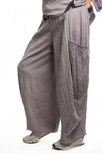 Pantalón largo Champagne Horatio con forma de globo elástico talla XL lila viscosa Crash - Imagen 1 de 2