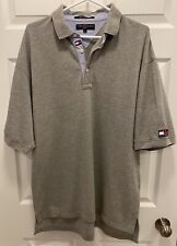 Vintage Tommy Hilfiger Golf Mens Grey Polo Shirt - Size L (Fits Big) Great Cond