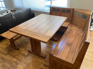 Sedona Corner Dining Breakfast Nook With Storage and Slate Accents - Picture 1 of 4