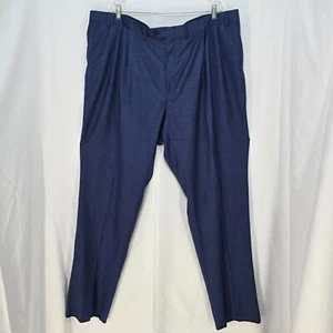 Ralph Lauren Suit Pants Men 52Reg 48W Blue Big & Tall 100% Wool Stretch READ - Picture 1 of 11