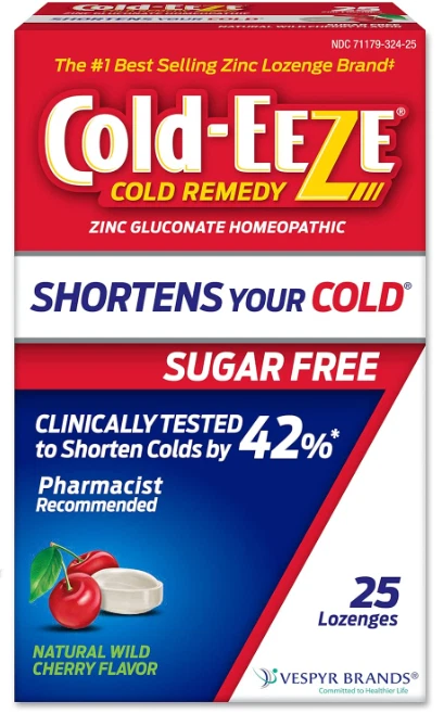 (1 Pack) Cold-EEZE Sugar Wild Cherry Cold Remedy Lozenges 25 Count