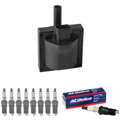 点火线圈和 8x ACDelco 火花塞适用于雪佛兰 Express 1500 5.7L V8 DR49 — 第 1/4 张图片