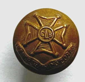 WWI Home Front Church lads Brigade Button 13 mm cap strap button - Picture 1 of 3