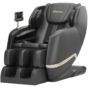 Real Relax Full Body Zero Gravity Shiatsu Recliner Electric Massage Chair, Black - Picture 1 of 10