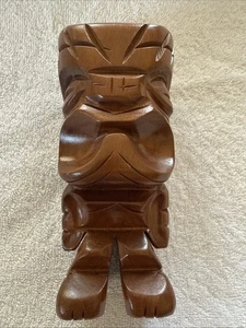 Vintage Waikiki Woods Tiki Koa Wood Carving 7" Made In Hawaii - Picture 1 of 9