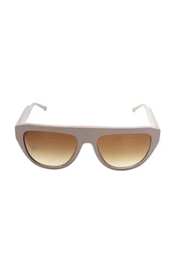 Colors In Optics Womens Thick Round ZFrame Sunglasses Plastic Beige - Picture 1 of 8