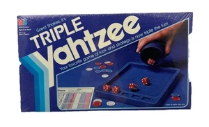 Vintage 1978 Milton Bradley Triple Yahtzee E928 brandneu und fabrikversiegelt - Bild 1 von 2