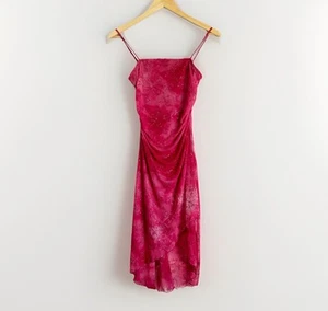 Vintage Taboo Womens Y2K Glitter Sheer Overlay Maxi Dress Size S Fairy HOCO - Picture 1 of 11