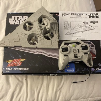 Star Wars Star Destroyer Drone Air Hogs Remote Control Toy New Open Box 11½" L - Image 1 of 4