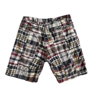 Nuevo Pantalones Cortos Chinos Marca Ivy 36x9 Hombres Madrás Indias Cuadros Patchwork Algodón - Imagen 1 de 8