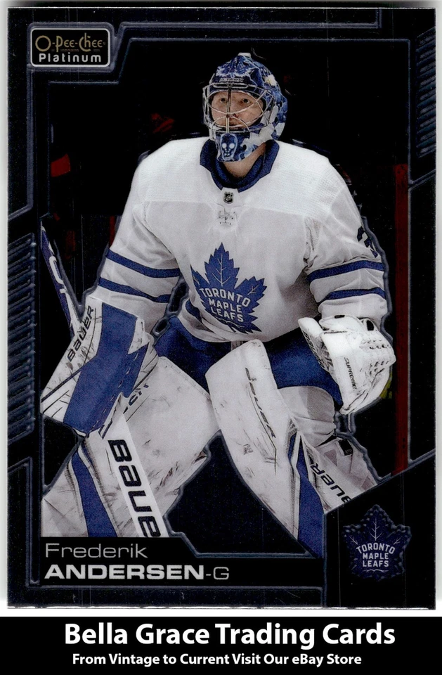 2020-21 O-Pee-Chee Platinum Frederik Andersen #46 Toronto Maple Leafs - Image 1 of 2