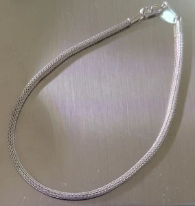 Signed MICHAEL ANTHONY 14k White Gold MESH Cable Chain BRACELET ~2.1g ~Size 7.5 - Picture 1 of 8