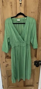MAMA-LICIOUS MATERNITY Green DRESS size XL 16 SLEEVES BREASTFEEDING mamalicious - Picture 1 of 5
