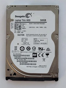 ST500LM021, PN:1KJ152-030, SN:W62, WU,FW:0001SDM1, 15034, Seagate 500Gb 2.5" HDD - Afbeelding 1 van 2