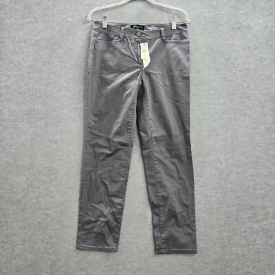 Talbots Women Pants 4 Petite Gray Chino Slimming Mid Rise 26 in Inseam NWT - Image 1 of 4
