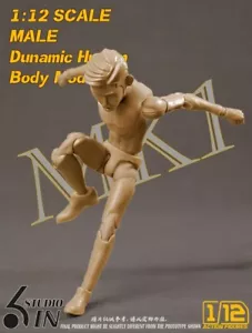 1/12 männliche Soldat super flexible Muskeln 6"" Anime Actionfigur Körpermodell Puppe - Bild 1 von 13