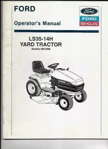 Ford LS35-14H Yarda Tractor Manual Operador (Modelos 9861898) - Imagen 1 de 2