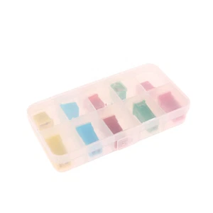 10Pcs Box Shaped Mini Car Fuses Assortment Link Cases Kit For 20A 30A 40 50A 60 - Picture 1 of 12