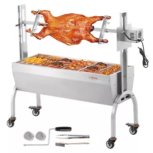 VEVOR Lammgrill Spanferkelgrill Spießbratengrill 52W 90kg Elektrisch 1185mm - Bild 1 von 12