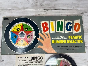 Vintage Whitman "Roulette Wheel" Bingo Game - Blue Cards - Missing 1 Card 1960s - Picture 1 of 8