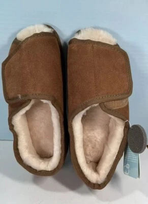 Lamo 露趾包裹式室内/室外拖鞋栗色女式 XL- 全新带标签 — 第 1/4 张图片