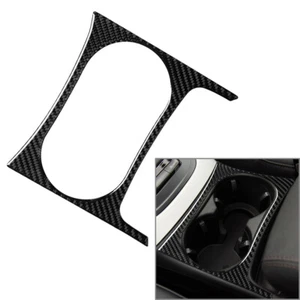 Recubrimiento epoxi de fibra de carbono negro portavasos de agua embellecedor de panel para Audi Q5 SQ5 8R - Imagen 1 de 11