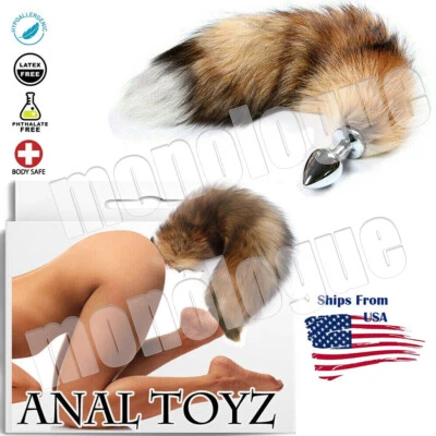 Cola de Zorro Con Metal Anal-Butt Cosplay Plug Romance Juego Divertido Juguete Sexual para Adultos Foto 1 de 4