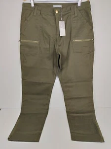 NEW Katies 16 Womens Pants Jeans Khaki High Rise Straight Leg Zip Fly Stretch - Picture 1 of 9