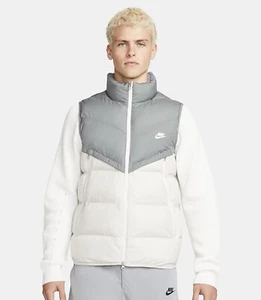 Nike Storm-FIT Windbreaker Men Size Medium Grey/White Jacket Vest DR9617-084 - Picture 1 of 7