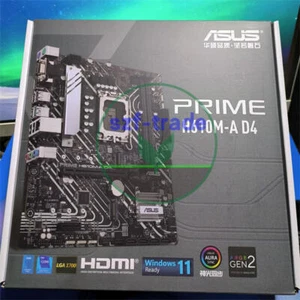 1PC ASUS PRIME H610M-A D4 Motherboard LGA 1700 H610 Micro-Atx DDR4 Neu - Afbeelding 1 van 1